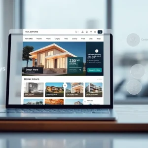 Interface of Matterport Marketing Cloud with real estate features