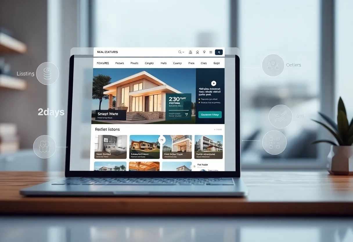Interface of Matterport Marketing Cloud with real estate features