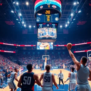 MSU Women's Basketball competing against UCLA