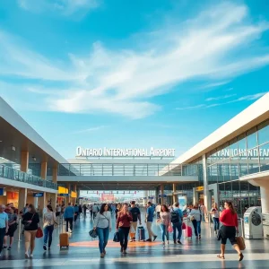 Ontario International Airport celebrating its six awards at the Moodies.