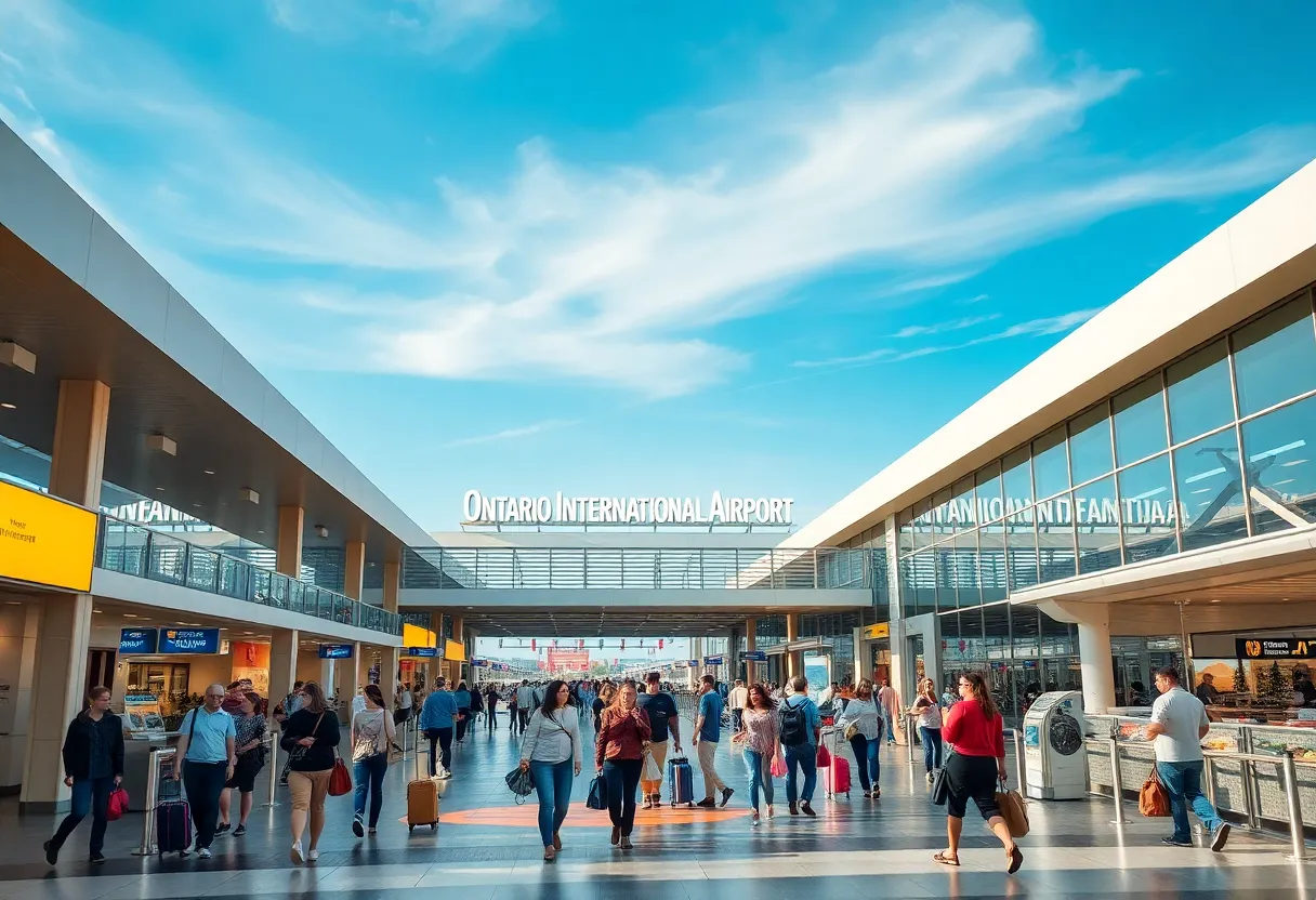 Ontario International Airport celebrating its six awards at the Moodies.