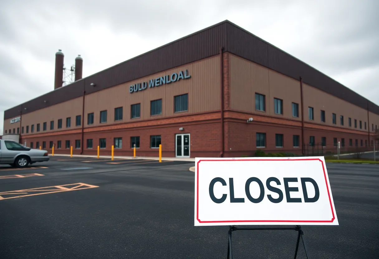 Image showing the closed Pactiv Evergreen plant in Kalamazoo