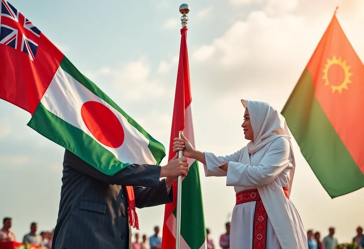 Symbolic representation of friendship between Paraguay and Taiwan
