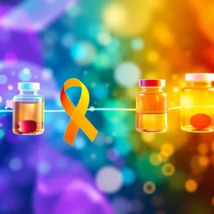 Healthcare professionals collaborating on cancer treatment solutions.