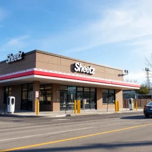 Construction of a new Sheetz convenience store in Metro Detroit