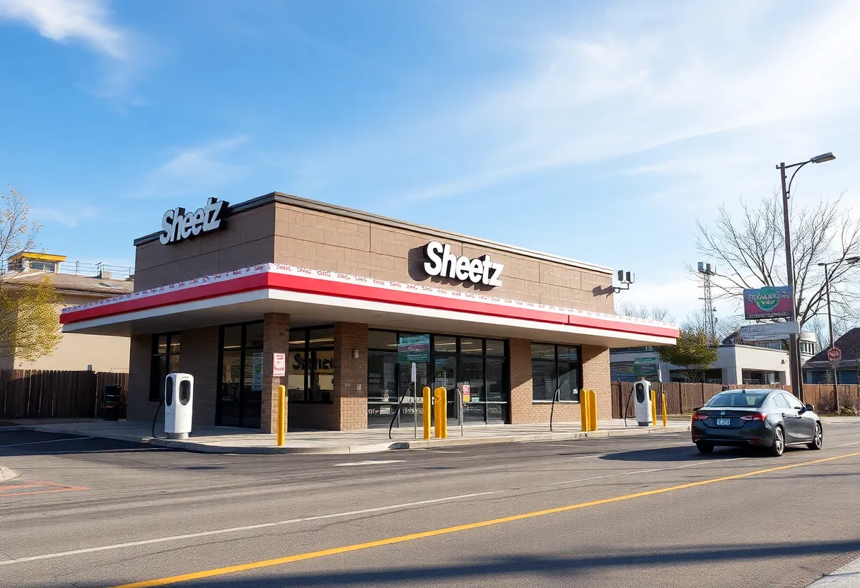 Construction of a new Sheetz convenience store in Metro Detroit