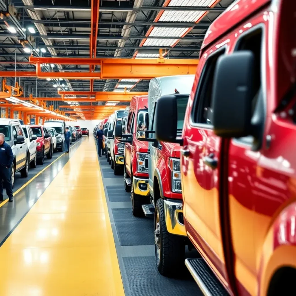 Shyft Group truck assembly line