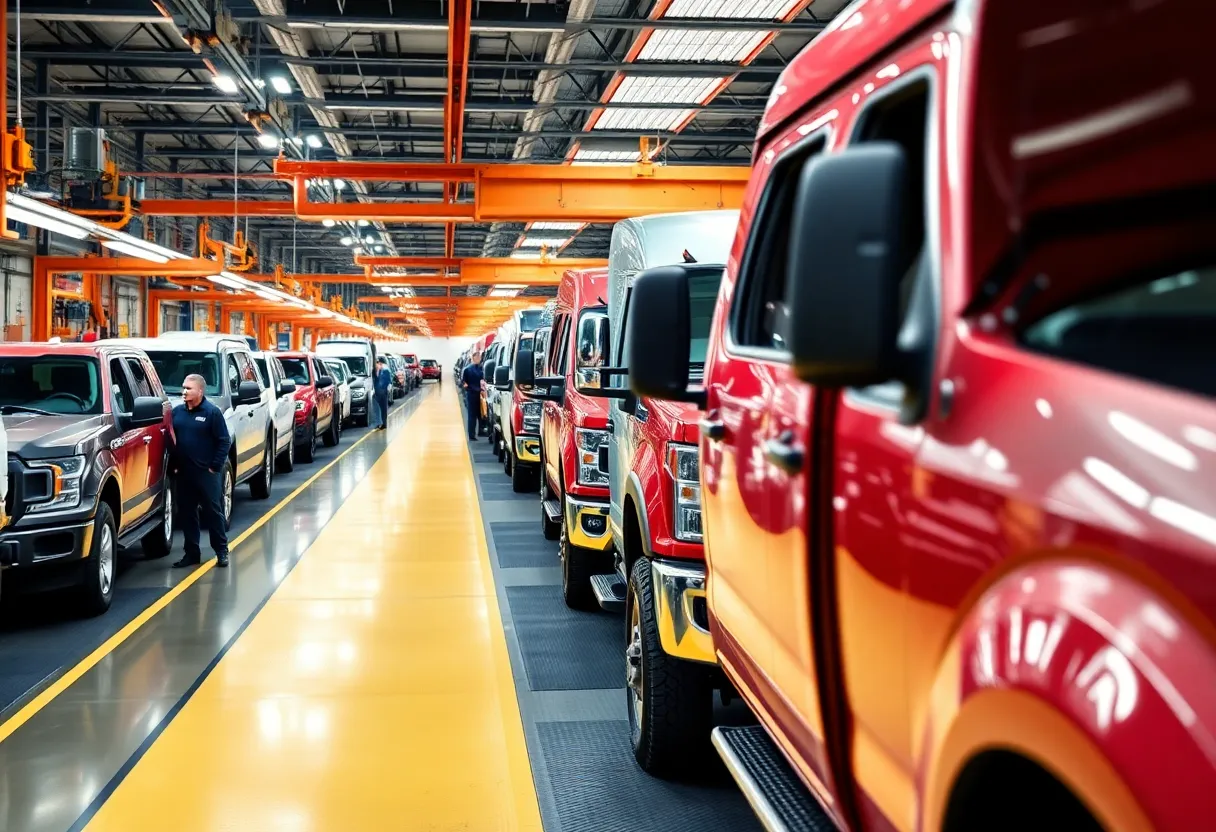 Shyft Group truck assembly line
