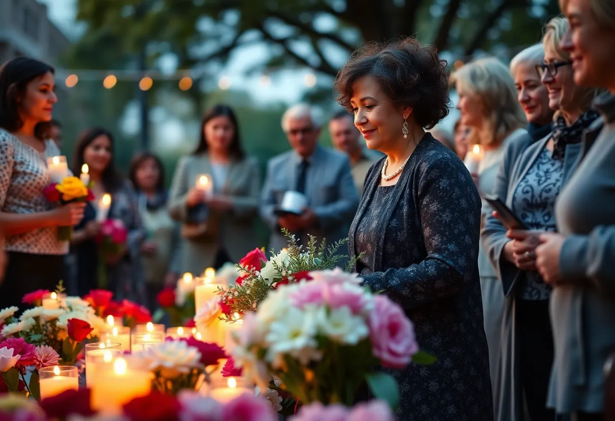 Community gathering in remembrance of Sister Joan Drega