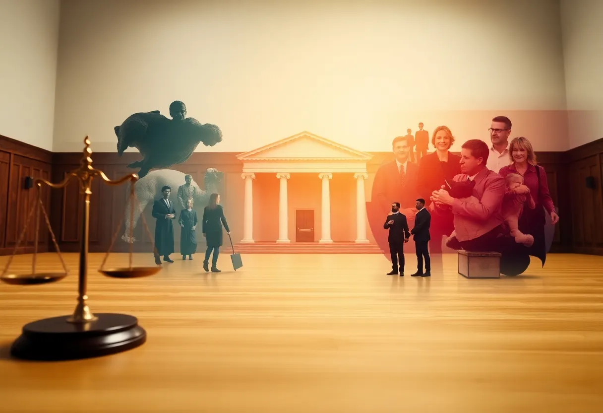 Overloaded family court with case files in South Carolina