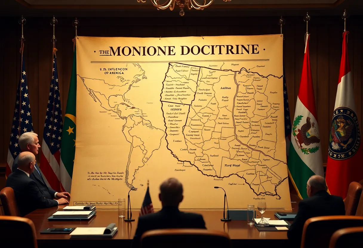 Representation of the Monroe Doctrine in modern Latin America