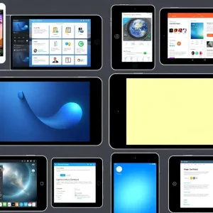 Diverse digital devices showcasing varied user interactions.
