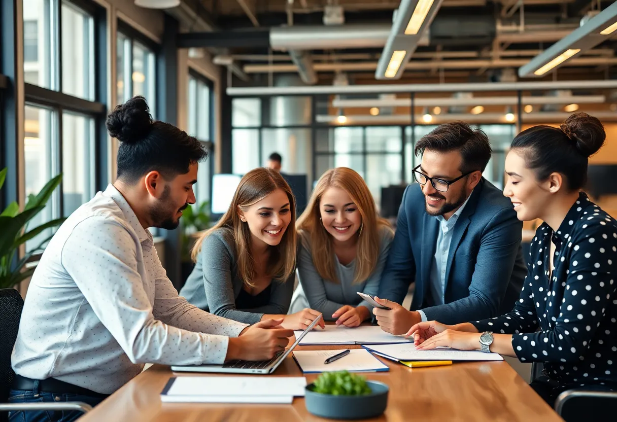 Creative digital marketing teams collaborating