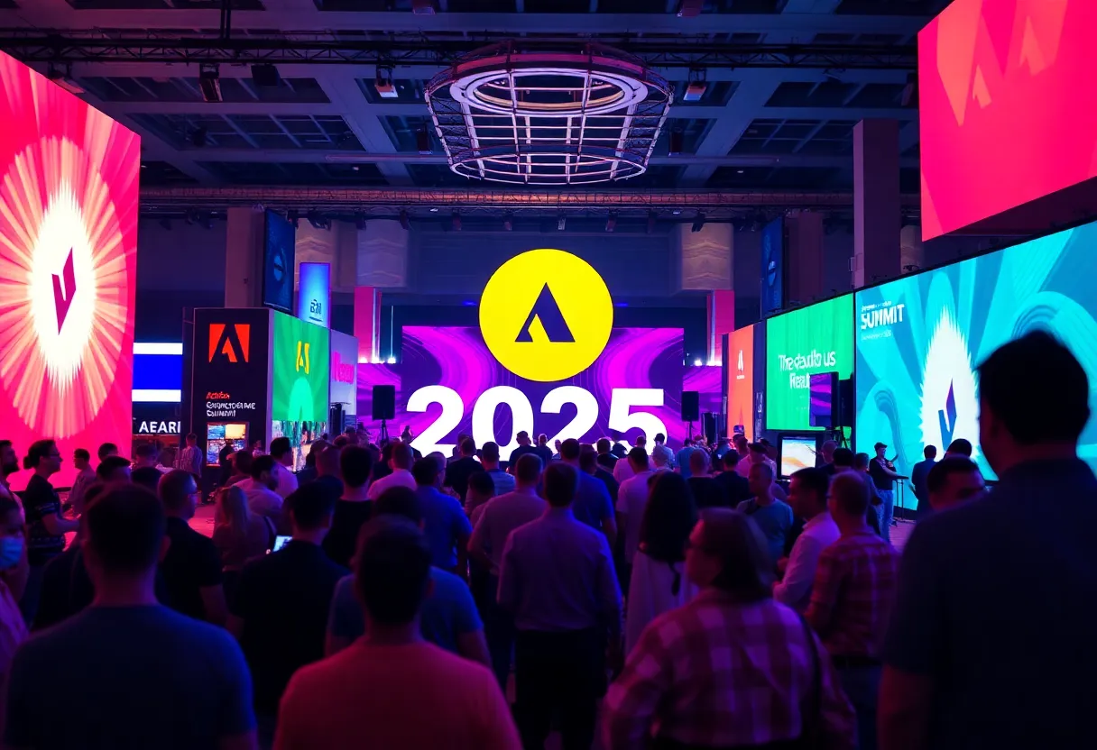 Participants engaging at Adobe Summit 2025 showcasing customer experience innovations.