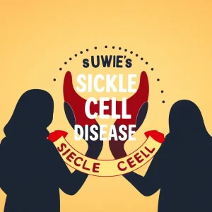 Illustration showcasing advocacy and empowerment in sickle cell disease