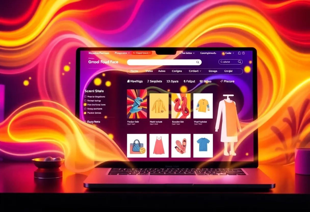 Dynamic motion animation in California e-commerce