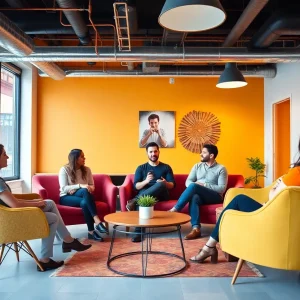Team at Daisy startup discussing influencer marketing strategies