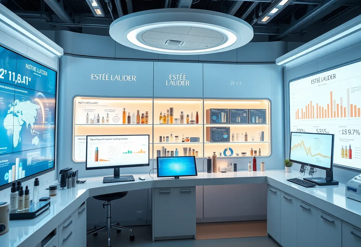 Estée Lauder and Microsoft partnership showcasing technology in beauty