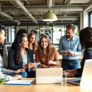 Business founders brainstorming lead generation strategies