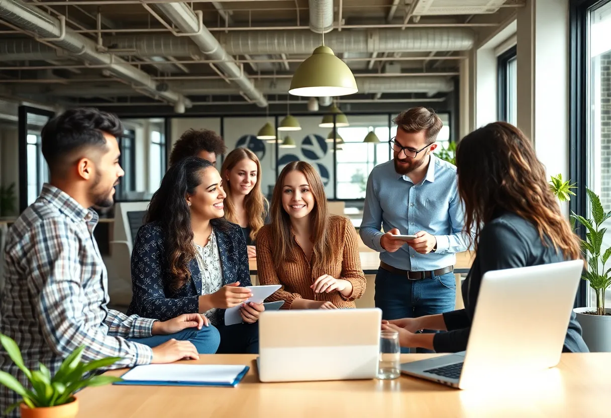Business founders brainstorming lead generation strategies