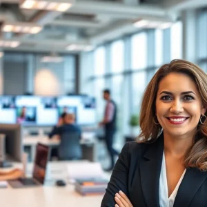 Genefa Murphy, Chief Marketing Officer of Udemy, in an office setting.