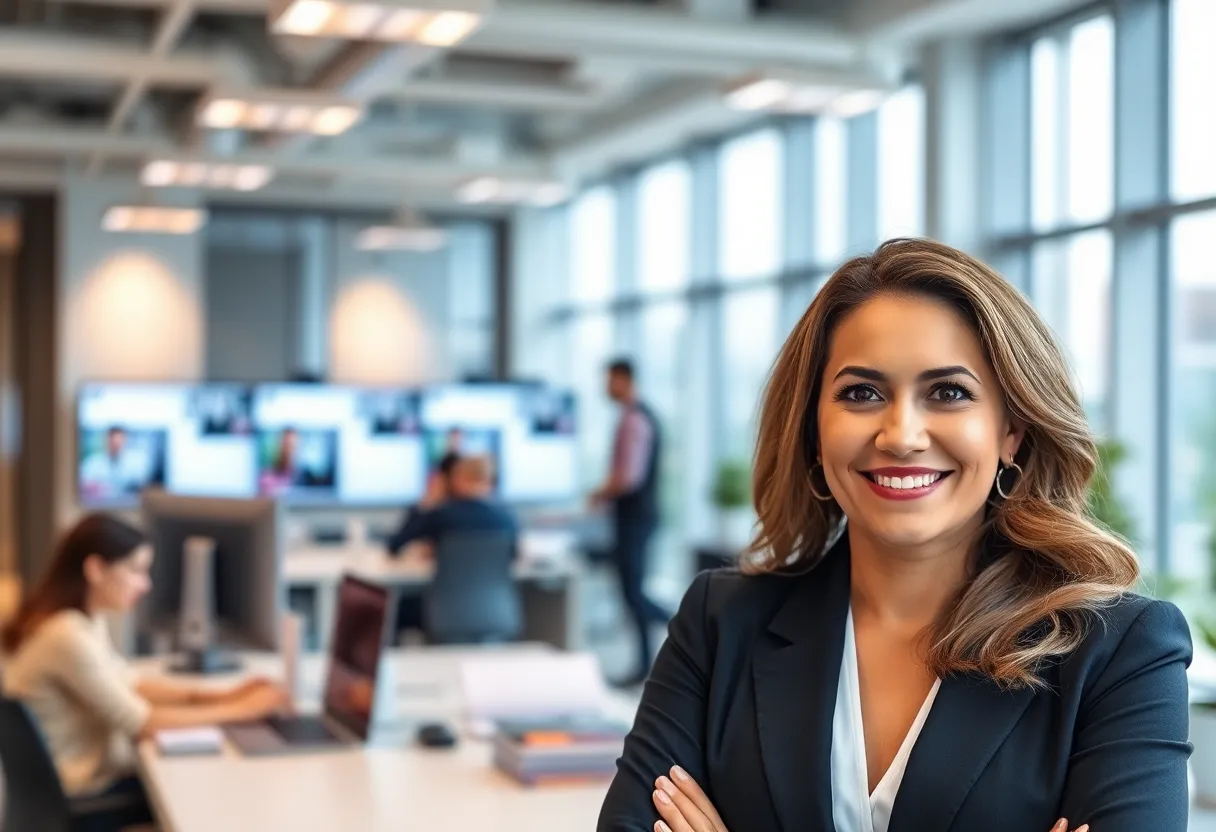 Genefa Murphy, Chief Marketing Officer of Udemy, in an office setting.