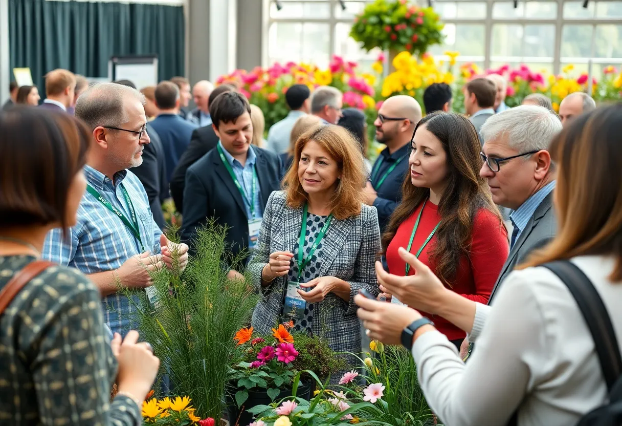 Attendees engaged in discussions at the Green Industry Conference
