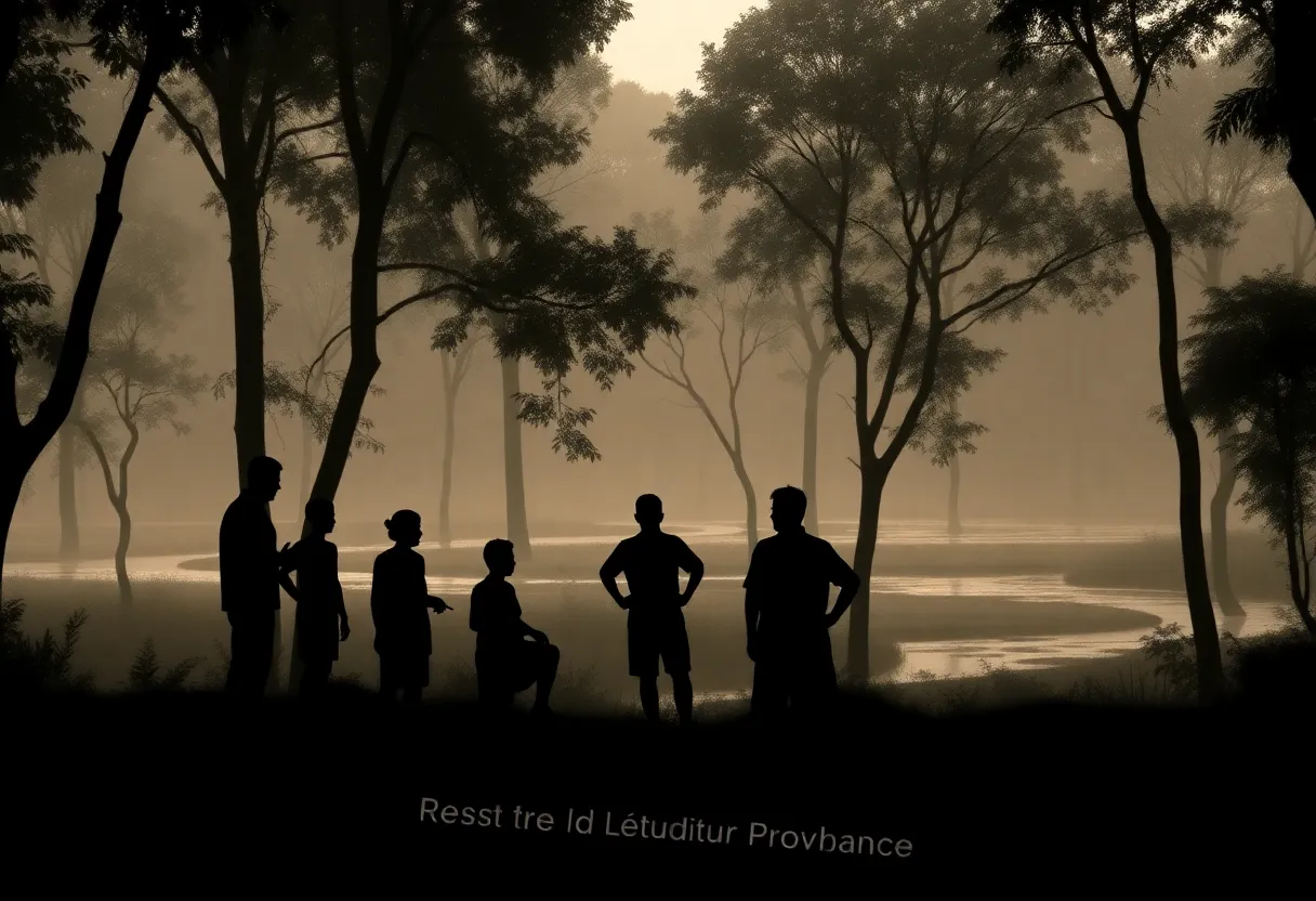 Illustration of a health crisis in an African village