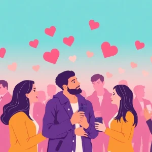 People forming connections through Hinge dating app