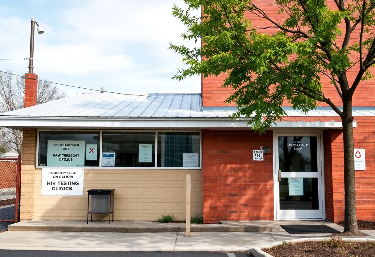 Community health clinic at risk due to funding cuts to HIV prevention services.