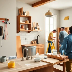 Innovative home improvement products in a modern setting