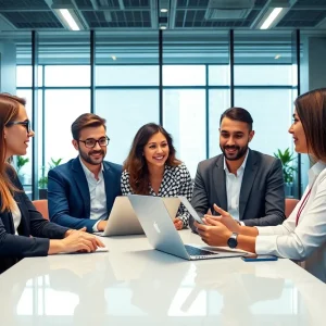 Diverse teams collaborating on digital marketing strategies at McKinsey and ET Medialabs