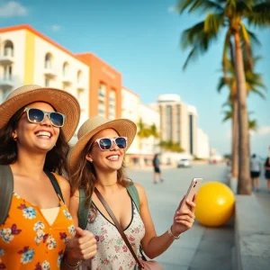 Tourists enjoying Miami's attractions with Passin Miami
