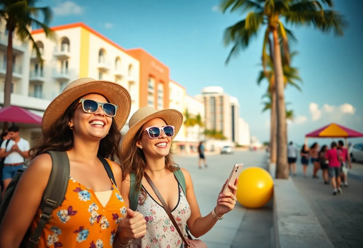 Tourists enjoying Miami's attractions with Passin Miami