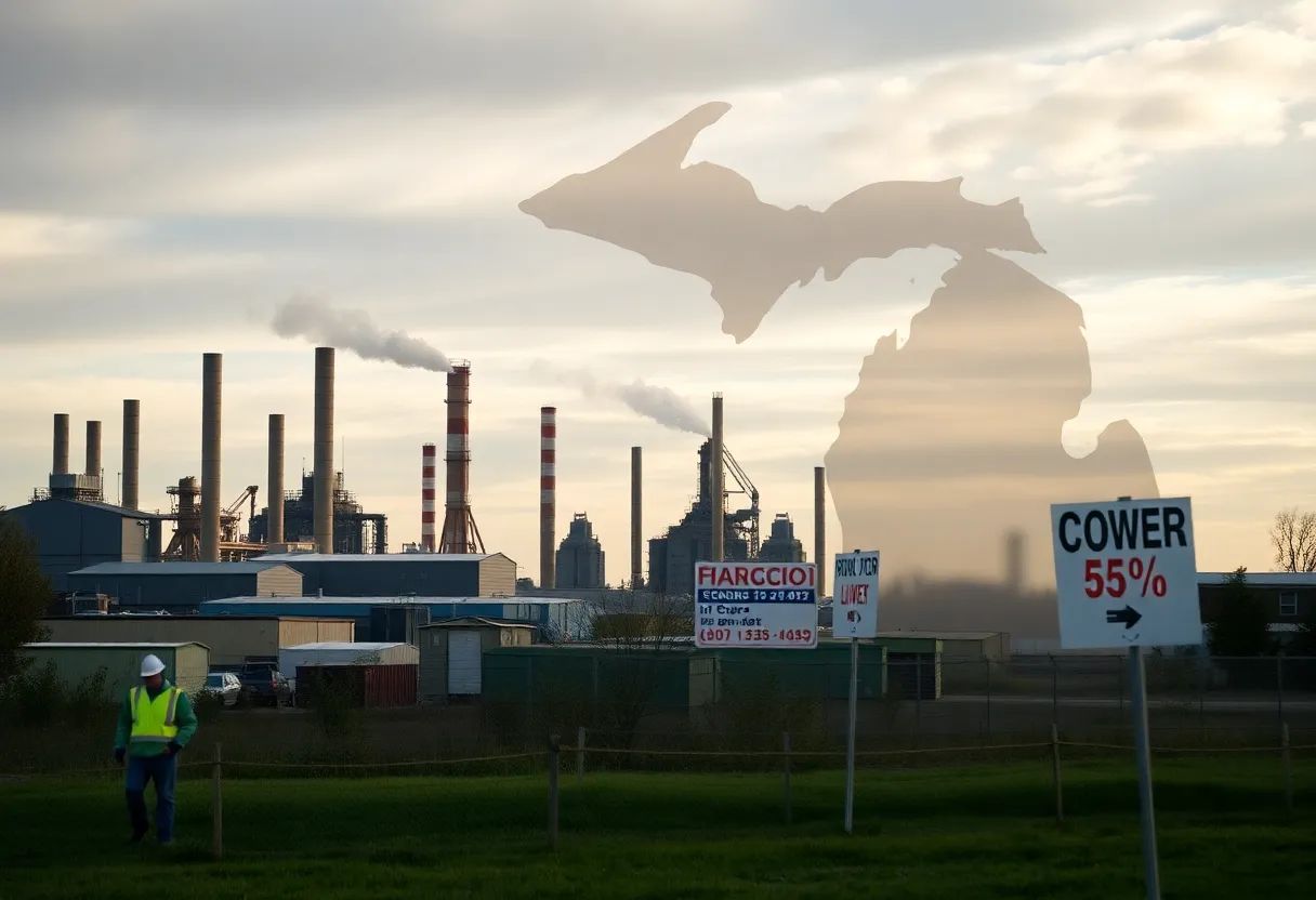 A depiction of Michigan manufacturing and unemployment trends