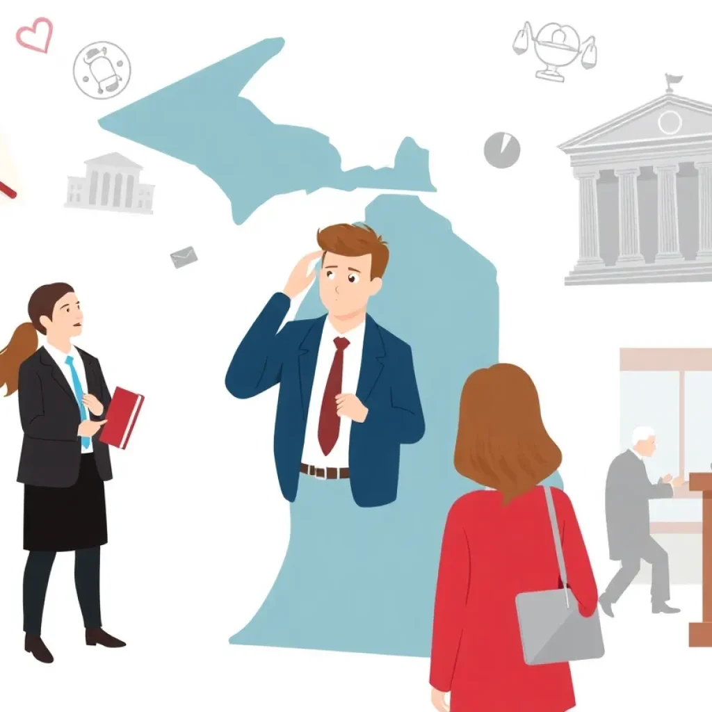 Illustration representing consumer protection challenges in Michigan