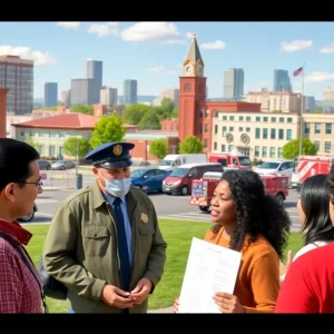 Residents of Novi discussing public safety initiatives