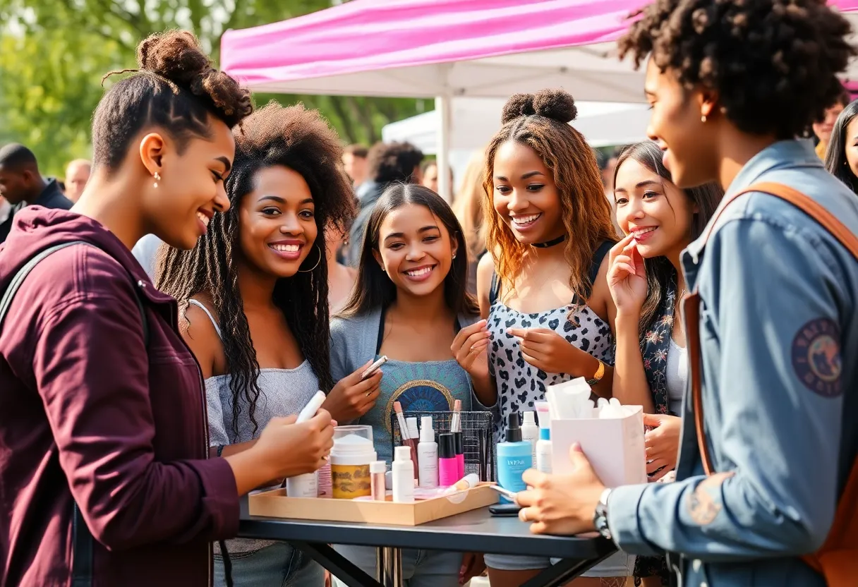Community-driven beauty event by Rare Beauty with diverse participants
