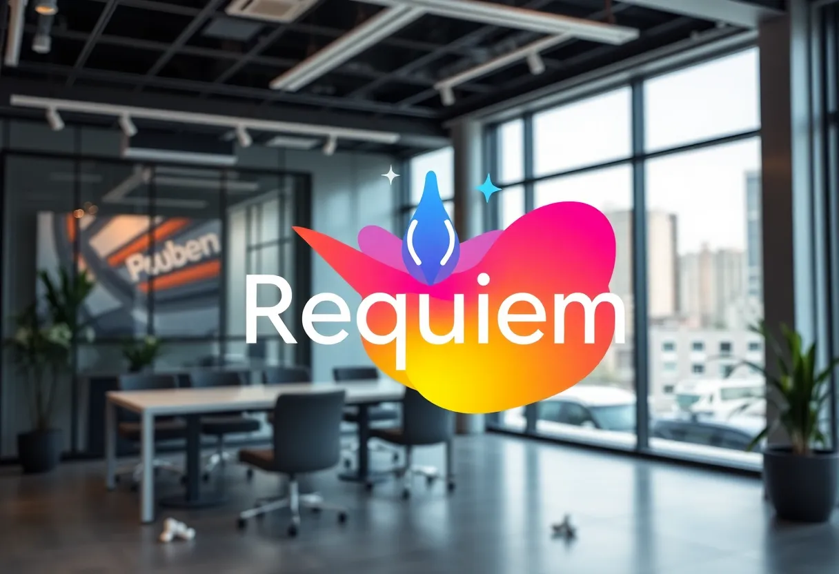 Logo of Requiem, an innovative entertainment marketing company