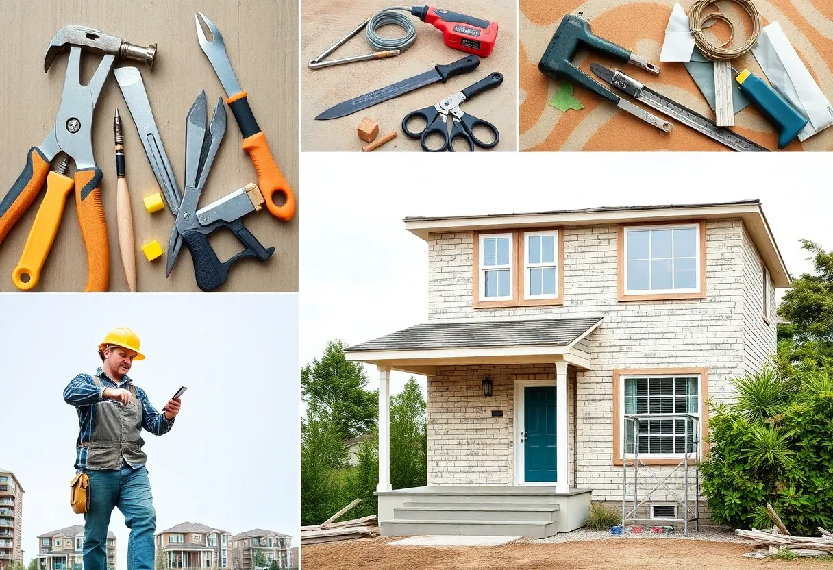 Homeowner analyzing a contractor offer during spring season.