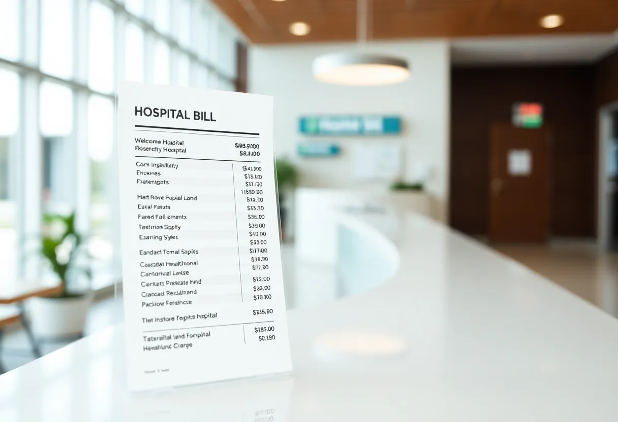 Hospital billing process explanation with staff and patients