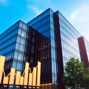 Stoneridge Inc corporate building with financial graphs