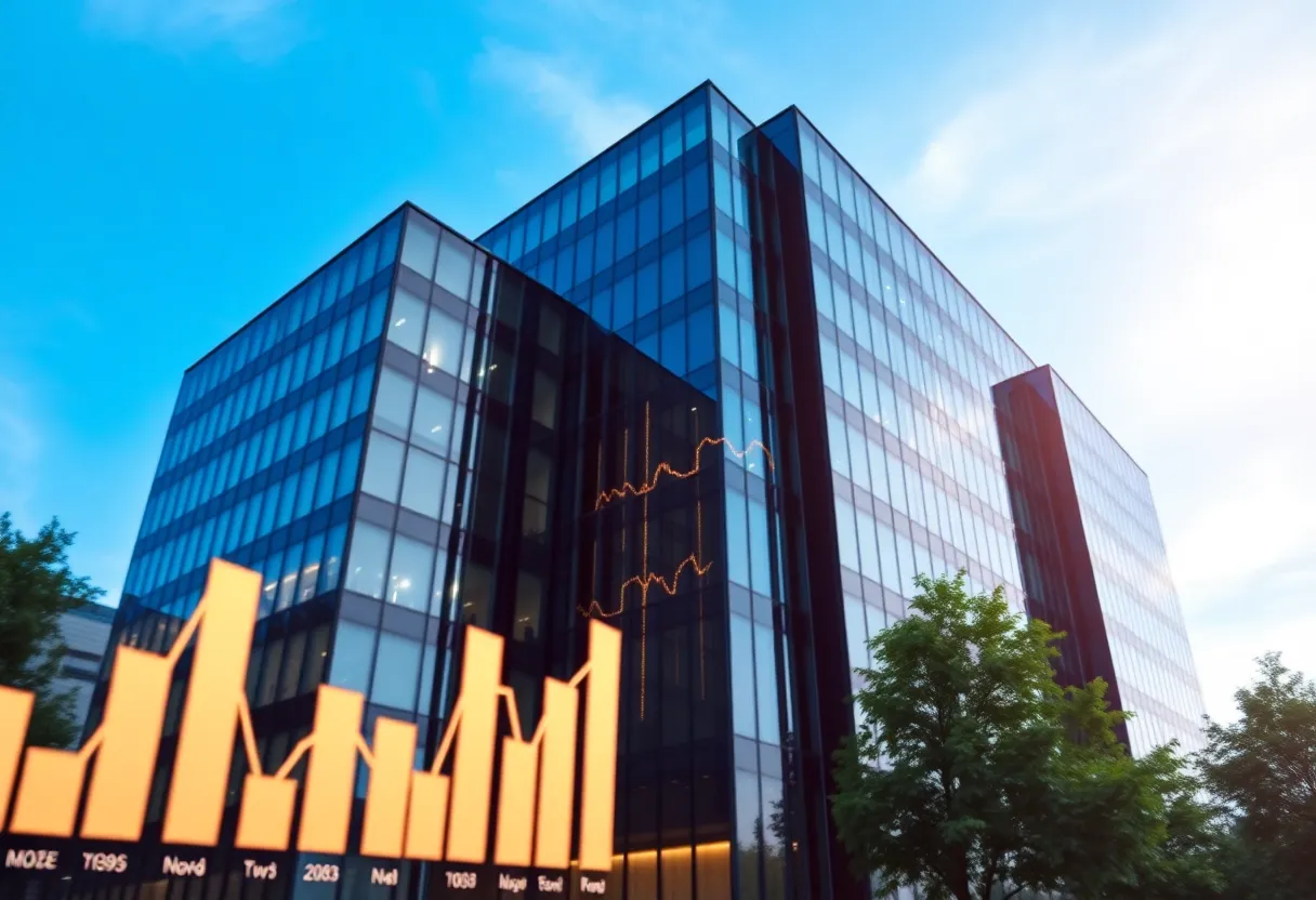 Stoneridge Inc corporate building with financial graphs