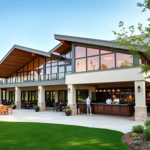 Artist's rendering of the renovated Travis Pointe Country Club