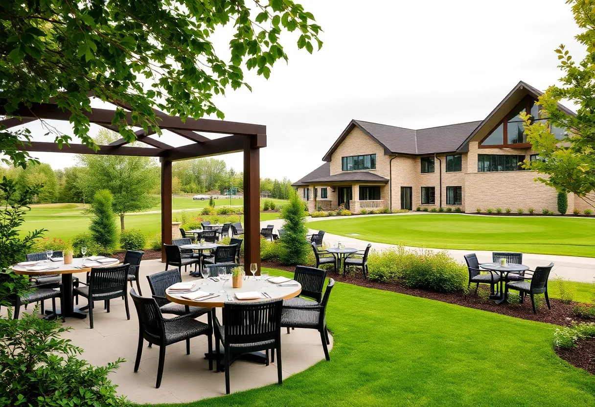Renovation scene at Travis Pointe Country Club