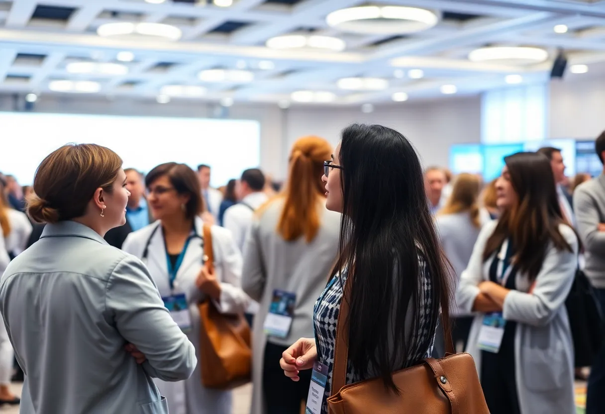 Participants at the Community Oncology Conference 2025 engaged in discussions.