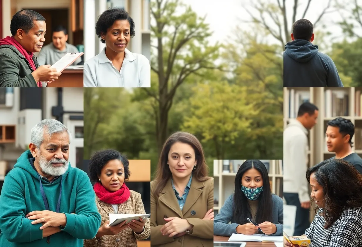 Individuals participating in community programs for reentry support in North Carolina.