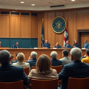 Courtroom hearing regarding Danville Correctional Center shooting range