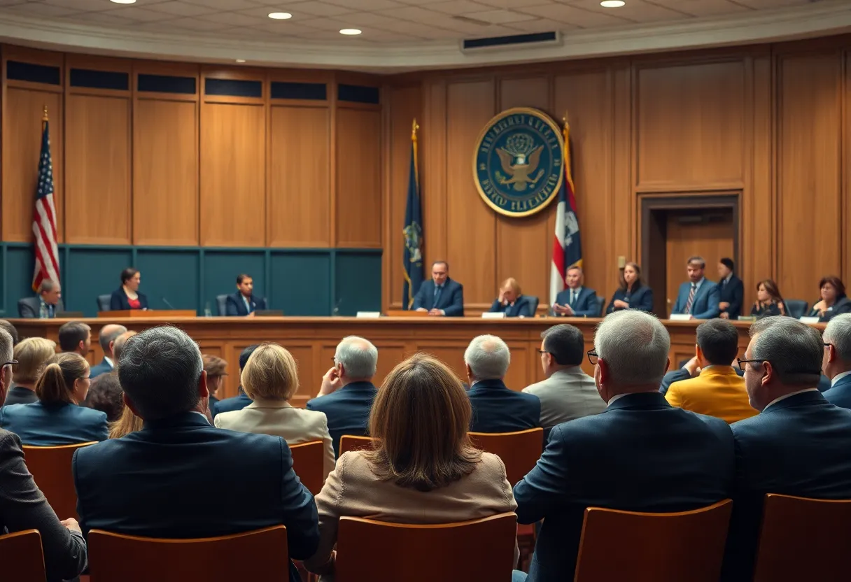 Courtroom hearing regarding Danville Correctional Center shooting range