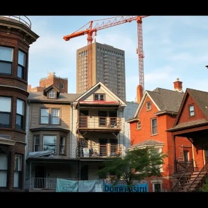 House renovation in Detroit with police presence